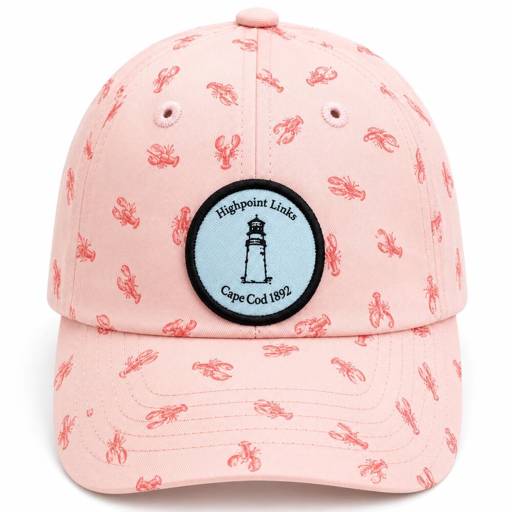 Imperial Highpoint Lights Cape Cod 1892 Lobster Hat Pink Adjustable OSFA NWOT